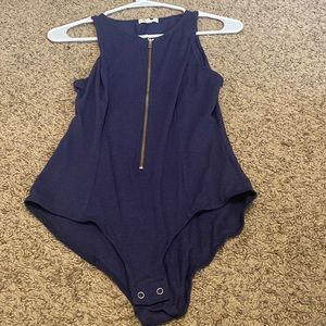 Navy blue bodysuit